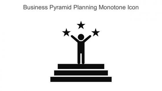 Business Pyramid Planning Monotone Icon In Powerpoint Pptx Png And Editable Eps Format