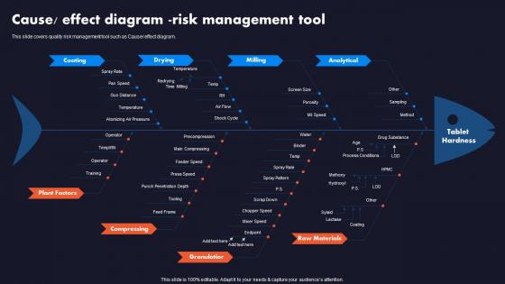 Business Quality Assurance Cause Effect Diagram Risk Management Tool Ppt Infographic Styles