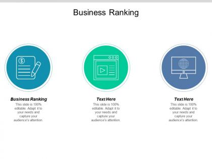 Business ranking ppt powerpoint presentation gallery elements cpb