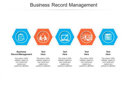 Business record management ppt powerpoint presentation model slides cpb