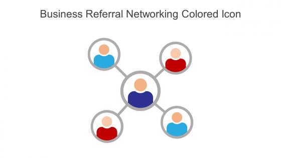 Business Referral Networking Colored Icon In Powerpoint Pptx Png And Editable Eps Format