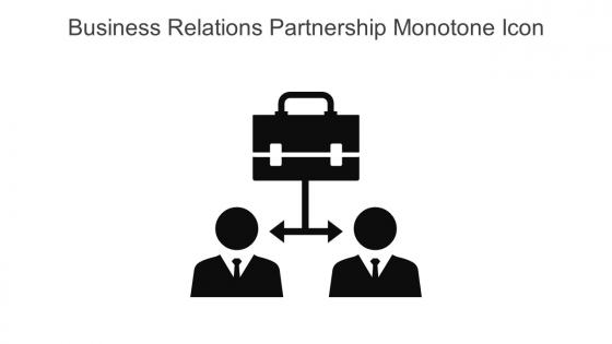 Business Relations Partnership Monotone Icon In Powerpoint Pptx Png And Editable Eps Format
