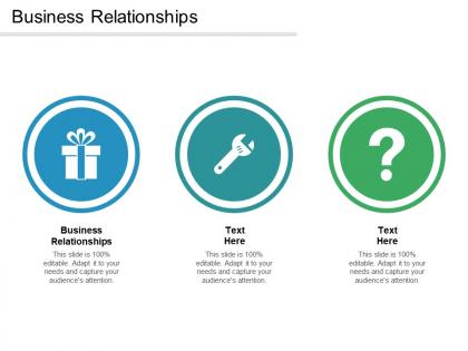 Business relationships ppt powerpoint presentation professional outfit cpb
