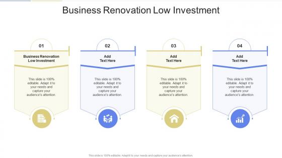 Business Renovation Low Investment In Powerpoint And Google Slides Cpb