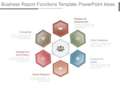 Business report functions template powerpoint ideas