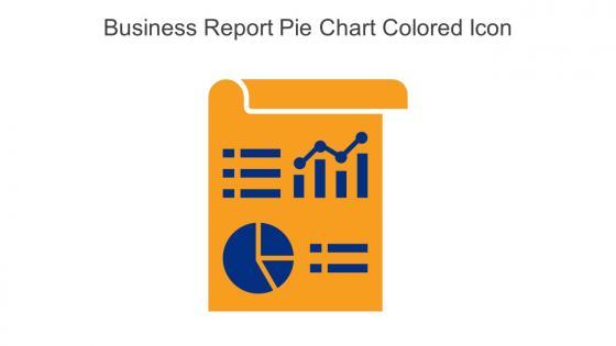 Business Report Pie Chart Colored Icon In Powerpoint Pptx Png And Editable Eps Format