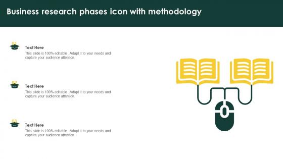 Business Research Phases Icon With Methodology