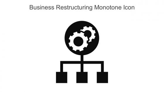 Business Restructuring Monotone Icon In Powerpoint Pptx Png And Editable Eps Format