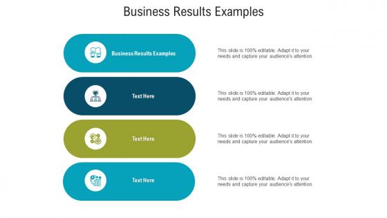 Business results examples ppt powerpoint presentation portfolio graphic images cpb