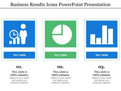 Business results icons powerpoint presentation