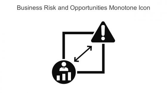 Business Risk And Opportunities Monotone Icon In Powerpoint Pptx Png And Editable Eps Format