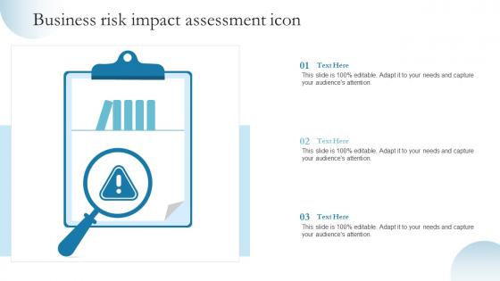 Business Risk Impact Assessment Icon