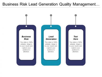 Business risk lead generation quality management business management cpb