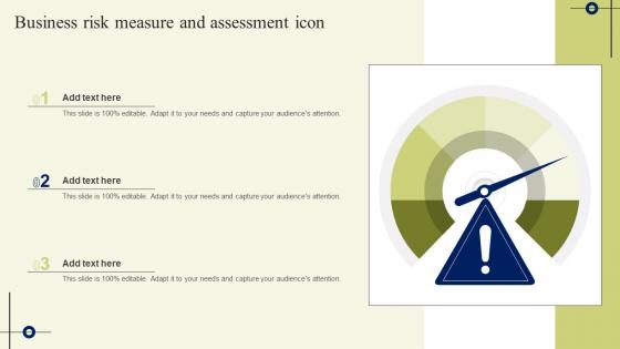 Business Risk Measure And Assessment Icon