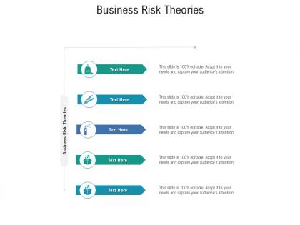 Business risk theories ppt powerpoint presentation infographics diagrams cpb