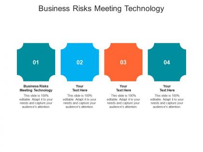 Business risks meeting technology ppt powerpoint presentation show guidelines cpb