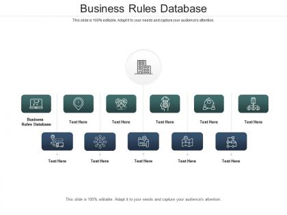 Business rules database ppt powerpoint presentation summary background images cpb