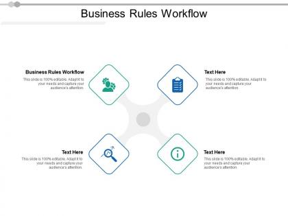 Business rules workflow ppt powerpoint presentation slides cpb
