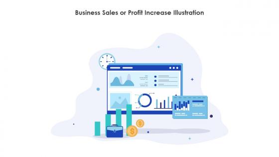 Business Sales Or Profit Increase Illustration