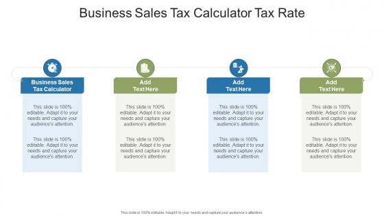 Business Sales Tax Calculator Tax Rate In Powerpoint And Google Slides Cpb