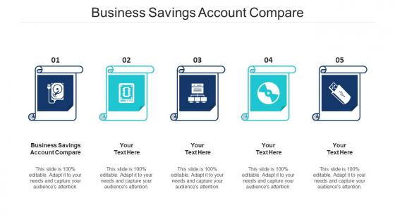 Business Savings Account Compare Ppt Powerpoint Presentation Inspiration Outline Cpb