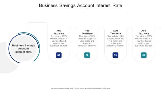 Business Savings Account Interest Rate In Powerpoint And Google Slides Cpb