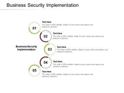 Business security implementation ppt powerpoint presentation pictures background cpb