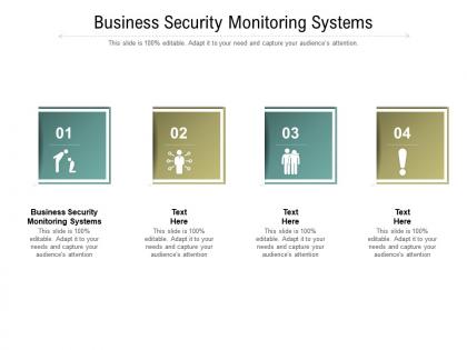 Business security monitoring systems ppt powerpoint presentation model clipart cpb