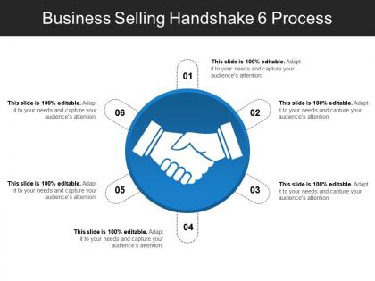 Business selling handshake 6 process ppt example professional