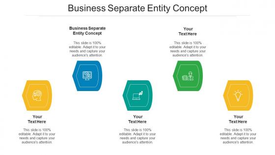 Business separate entity concept ppt powerpoint presentation infographics cpb