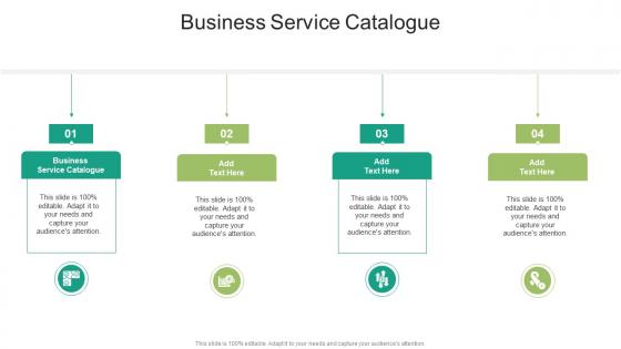 Business Service Catalogue In Powerpoint And Google Slides Cpb