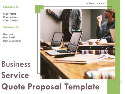 Business Service Quote Proposal Template Powerpoint Presentation Slides