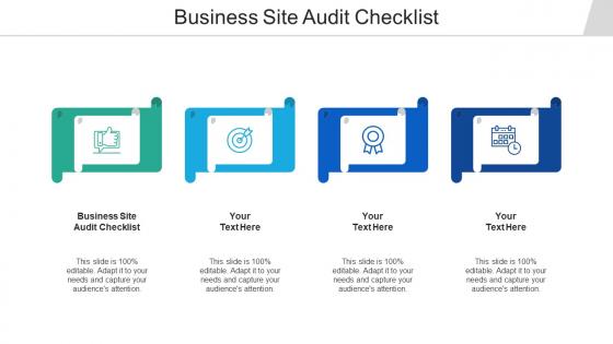Business site audit checklist ppt powerpoint presentation portfolio infographic template cpb