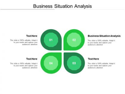 Business situation analysis ppt powerpoint presentation infographic template outline cpb