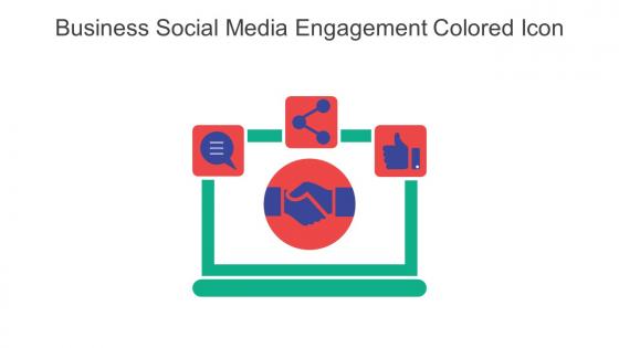 Business Social Media Engagement Colored Icon In Powerpoint Pptx Png And Editable Eps Format