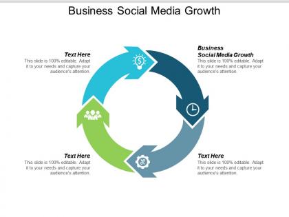 Business social media growth ppt powerpoint presentation ideas model cpb