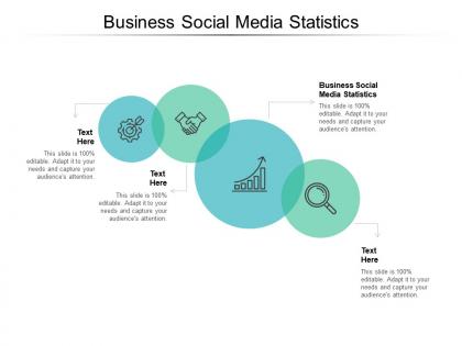 Business social media statistics ppt powerpoint presentation infographic template aids cpb