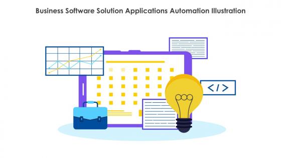 Business Software Solution Applications Automation Illustration