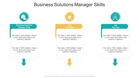 Business Solutions Manager Skills In Powerpoint And Google Slides Cpb