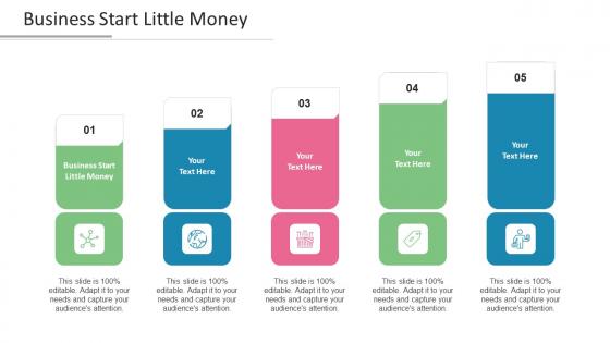 Business Start Little Money Ppt PowerPoint Presentation Gallery Layout Ideas Cpb