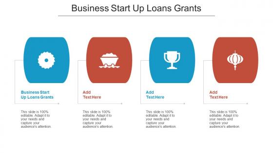 Business Start Up Loans Grants Ppt Powerpoint Presentation Infographic Cpb