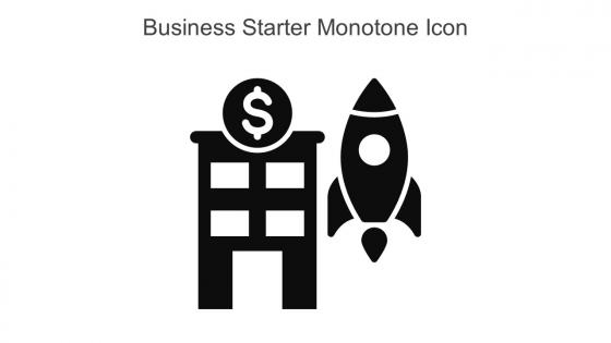 Business Starter Monotone Icon In Powerpoint Pptx Png And Editable Eps Format
