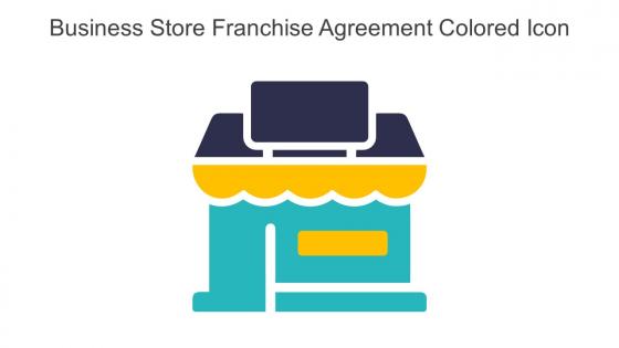 Business Store Franchise Agreement Colored Icon In Powerpoint Pptx Png And Editable Eps Format