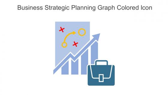 Business Strategic Planning Graph Colored Icon In Powerpoint Pptx Png And Editable Eps Format