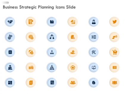 Business strategic planning icons slide ppt portrait
