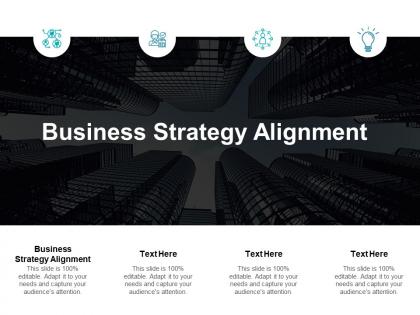 Business strategy alignment ppt powerpoint presentation model tips cpb