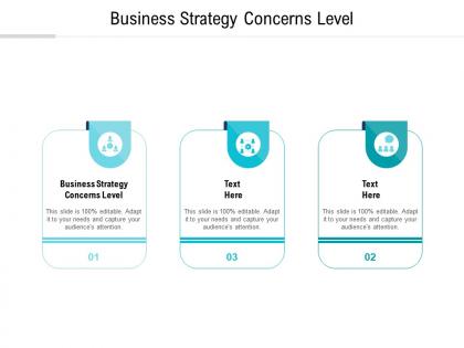 Business strategy concerns level ppt powerpoint presentation icon influencers cpb