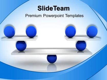 Business strategy consultants powerpoint templates equally balanced ppt design