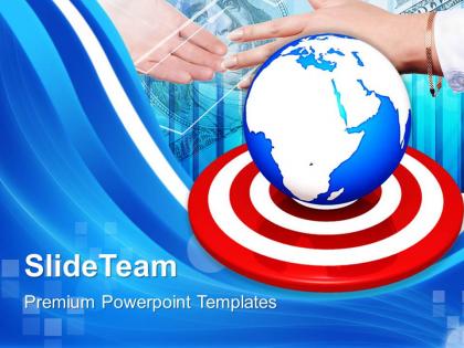 Business strategy execution powerpoint templates global targets editable ppt