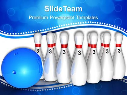 Business strategy game tips powerpoint templates bowling target ppt process